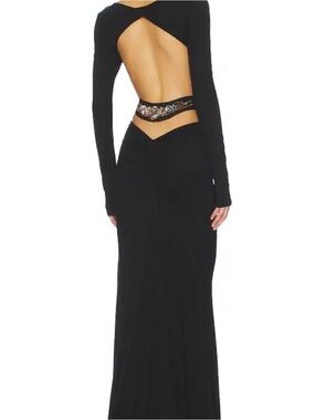 Nina Dress in Noir Embellished 
Fait Par Foutch